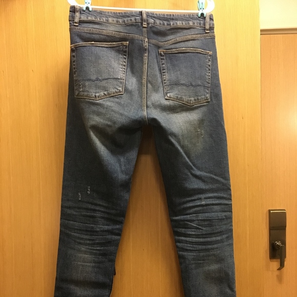 Men's ASOS Skinny Jeans Flexible Ripped Destructed - Picture 2 of 4